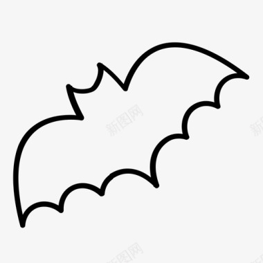 蝙蝠万圣节图形图标图标