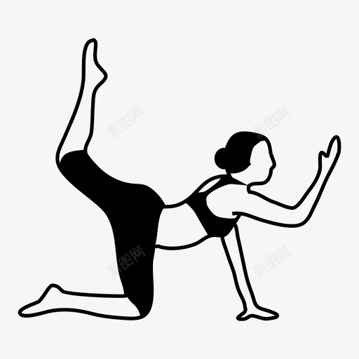 瑜伽健身女孩图标svg_新图网 https://ixintu.com 体育活动 健康 健身 冥想 印度 女孩 瑜伽 生活方式 运动 锻炼