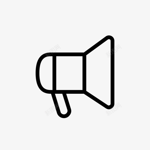 通知音量扬声器图标svg_新图网 https://ixintu.com 信号 喇叭 扩音器 扬声器 视频服务 警报器 通知 音量