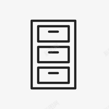 柜子抽屉文件图标图标