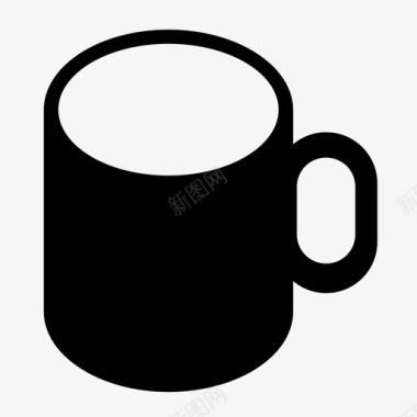 咖啡杯茶杯液体图标图标