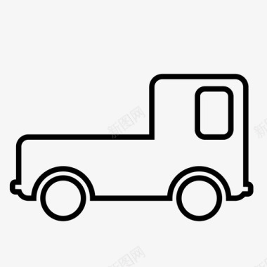 卡车货物装载车辆图标图标