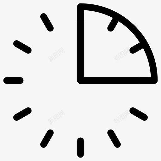 十五分钟闹钟时钟图标svg_新图网 https://ixintu.com 一刻钟 十五分钟 时钟 时间 时间段 时间线图标 段 计时器 闹钟