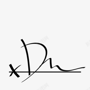 d签名字母签名图标图标