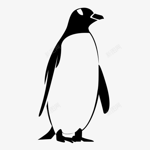 企鹅南极洲鸟图标svg_新图网 https://ixintu.com 不会飞 企鹅 冰 南极洲 可爱 摇摇晃晃 鸟