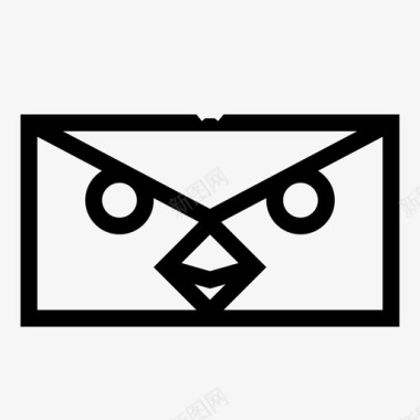 猫头鹰邮报邮箱信件图标图标