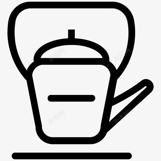 水壶咖啡壶茶壶图标svg_新图网 https://ixintu.com 咖啡壶 水壶 茶壶