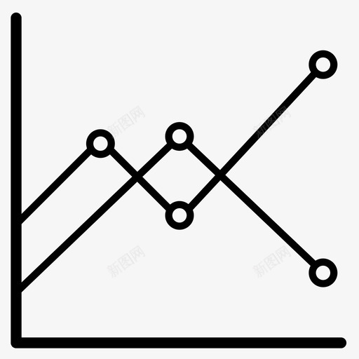 折线图表格信息图图标svg_新图网 https://ixintu.com 信息图 图表 图表图标 折线图 指示器 标记图 比较 绘图 表格