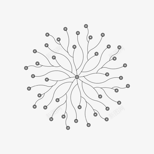 粒子对象材料图标svg_新图网 https://ixintu.com 化学 对象 材料 碎片 社区 粒子 连接 链接 项目