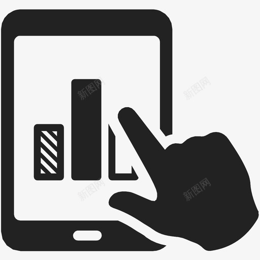 分析指标移动图标svg_新图网 https://ixintu.com ipad 分析 平板电脑 报告 指标 界面 移动 统计 触摸