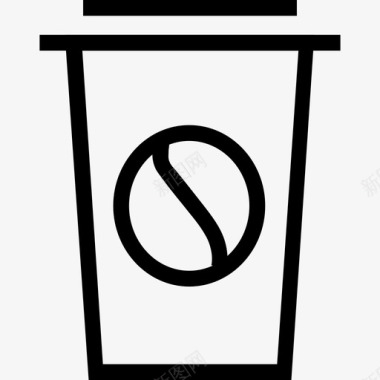 咖啡杯一次性咖啡杯一次性杯子图标图标