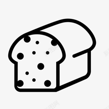 面包烘焙面团图标图标