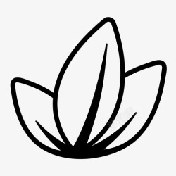 天然生长叶蔬菜植物图标高清图片