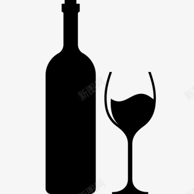 葡萄酒白葡萄酒红酒图标图标