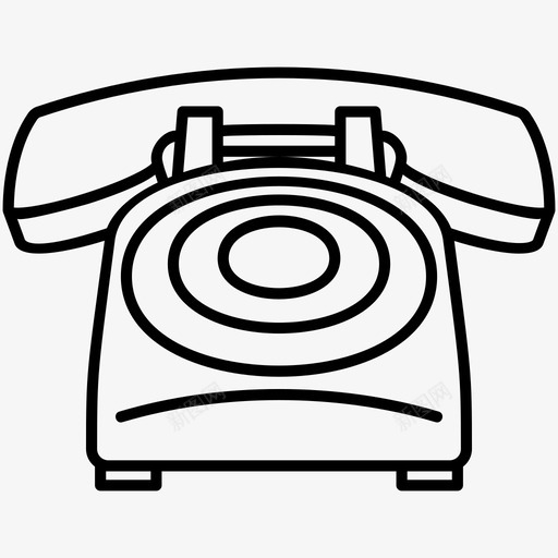 旋转电话电话通话图标svg_新图网 https://ixintu.com 你好 听 旋转电话 旧电话 电子 电话 设计 通话