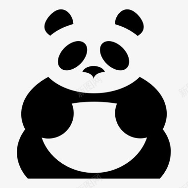 熊猫动物熊图标图标