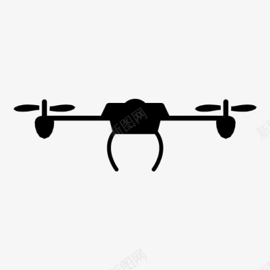 无人机纳米直升机四旋翼机图标图标