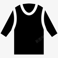 大圆领衬衫服装衣服图标高清图片