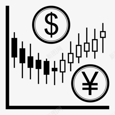 美元日元贸易货币外汇图标图标