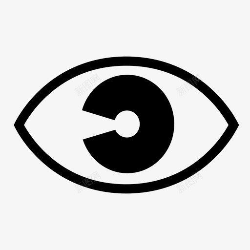 眼睛视觉看见图标svg_新图网 https://ixintu.com 发育 监视器 看 看见 眼球 眼睛 视力 视觉