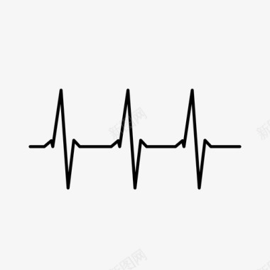 心跳图表心脏监护仪图标图标