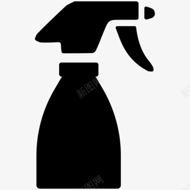 喷雾瓶家用清洁剂清洁喷雾图标图标