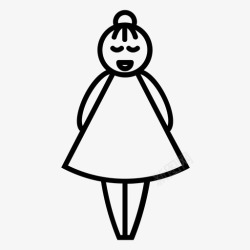 身材很好的小姐女孩女人身材图标高清图片