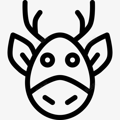 驯鹿雪橇圣诞老人图标svg_新图网 https://ixintu.com 冬天 动物 哺乳动物 圣诞老人 圣诞节 雪橇 驯鹿 鲁道夫 鹿角