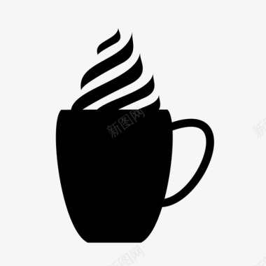 马克杯卡普西诺咖啡图标图标