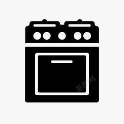 煤气灶炉灶烤箱厨房用具图标高清图片