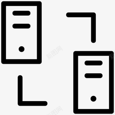 网络web网络服务器连接图标图标