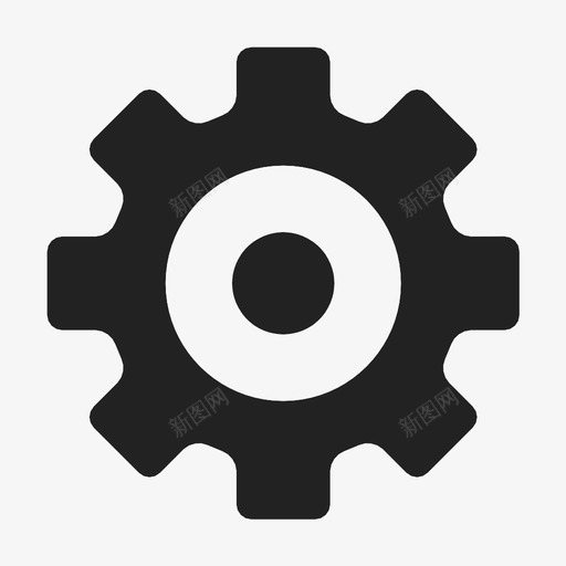 齿轮工作设置图标svg_新图网 https://ixintu.com 工作 操作 机器 菜单 设置 选项 配置 齿轮