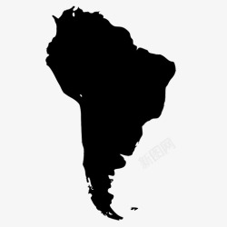 南美洲大陆南美洲大陆国家图标高清图片