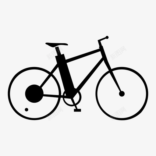 山地自行车骑乘个人图标svg_新图网 https://ixintu.com 个人 山地自行车 摩托车 环保 电力 电动自行车 移动 轻便摩托车 骑乘