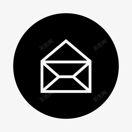 邮件小型办公用品图标svg_新图网 https://ixintu.com 小型办公用品 邮件