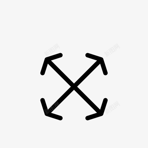 箭头两个方向过程图标svg_新图网 https://ixintu.com 两个方向 导航 引导 流 箭头 路径 输出 过程