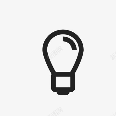 灯泡概念理念图标图标