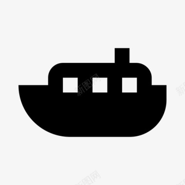船航行旅行图标图标