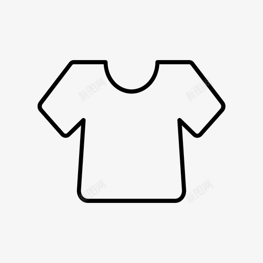 衬衫服装织物图标svg_新图网 https://ixintu.com T恤 时装 服装 织物 衬衫