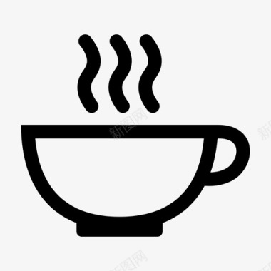 咖啡搅拌蒸汽图标图标