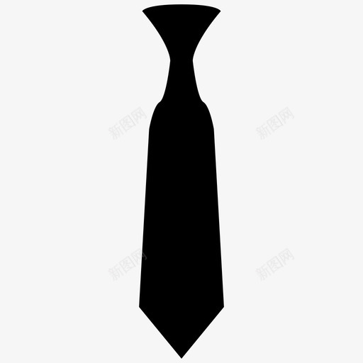 领带正装时装图标svg_新图网 https://ixintu.com 商务休闲装 商务装 时装 正装 礼服 领带