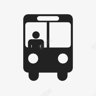 公共汽车交通方式汽车图标图标