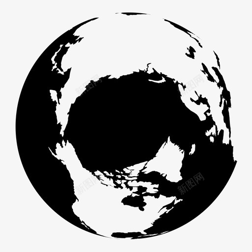 北极大陆地球图标svg_新图网 https://ixintu.com 世界 北极 地图 地球 地球仪 大陆 行星