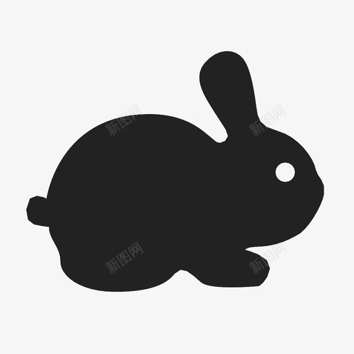 兔子动物生物图标svg_新图网 https://ixintu.com 兔子 动物 哺乳动物 图标 复活节 生物 符号