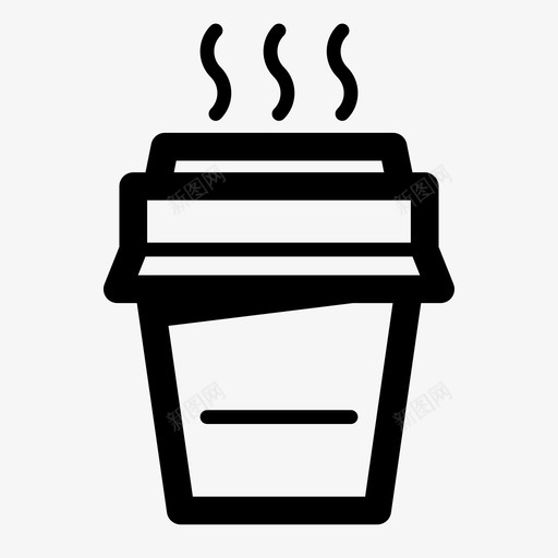 咖啡去蒸汽图标svg_新图网 https://ixintu.com 卡布奇诺 去 咖啡 咖啡因 拿铁 杯子 消费品 热饮料 盖子 蒸汽 饮料