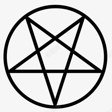 五角星魔法撒旦图标图标