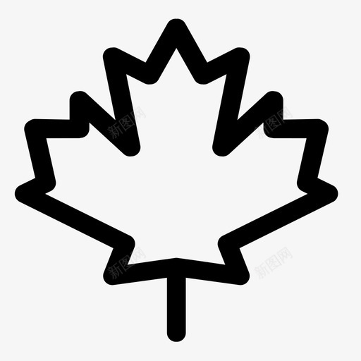 枫叶加拿大叶图标svg_新图网 https://ixintu.com 加拿大 叶 枫叶 植物 灌木