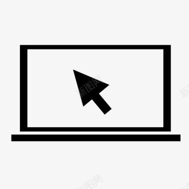 笔记本电脑屏幕鼠标图标图标