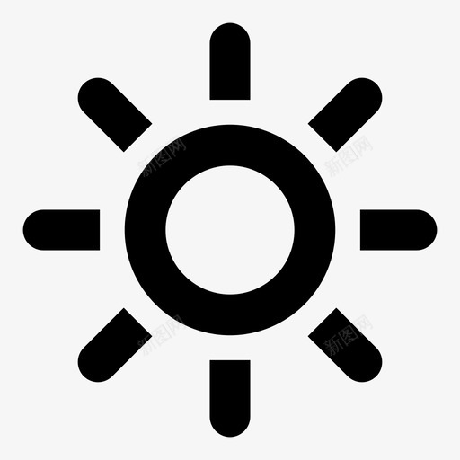 亮度对比度控制图标svg_新图网 https://ixintu.com 亮度 对比度 控制 照片控制 视频 阳光