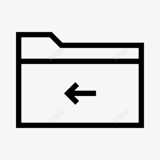 文件夹箭头背面图标svg_新图网 https://ixintu.com 文件夹 方框 标记 移动 箭头 纸张 组 背面 角度文件文件夹